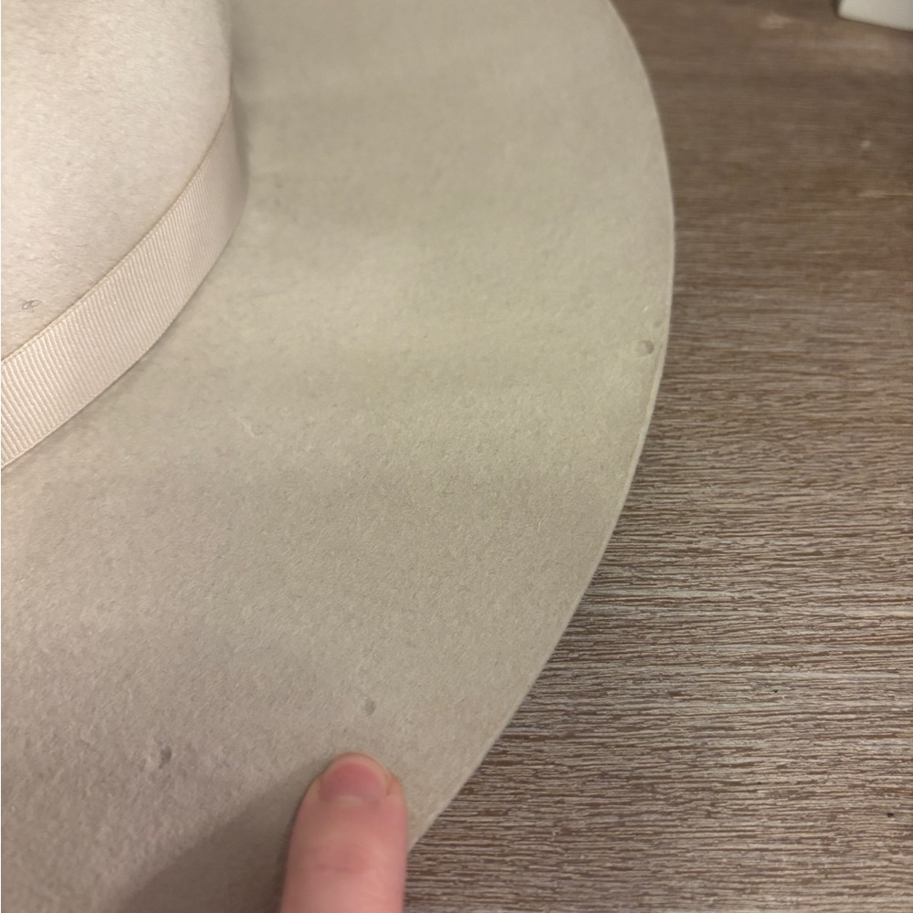 Satya Twena Amanda Hat - Moonstone - Wide Brim - Felt Fedora - Handmade NYC - Picture 6 of 10